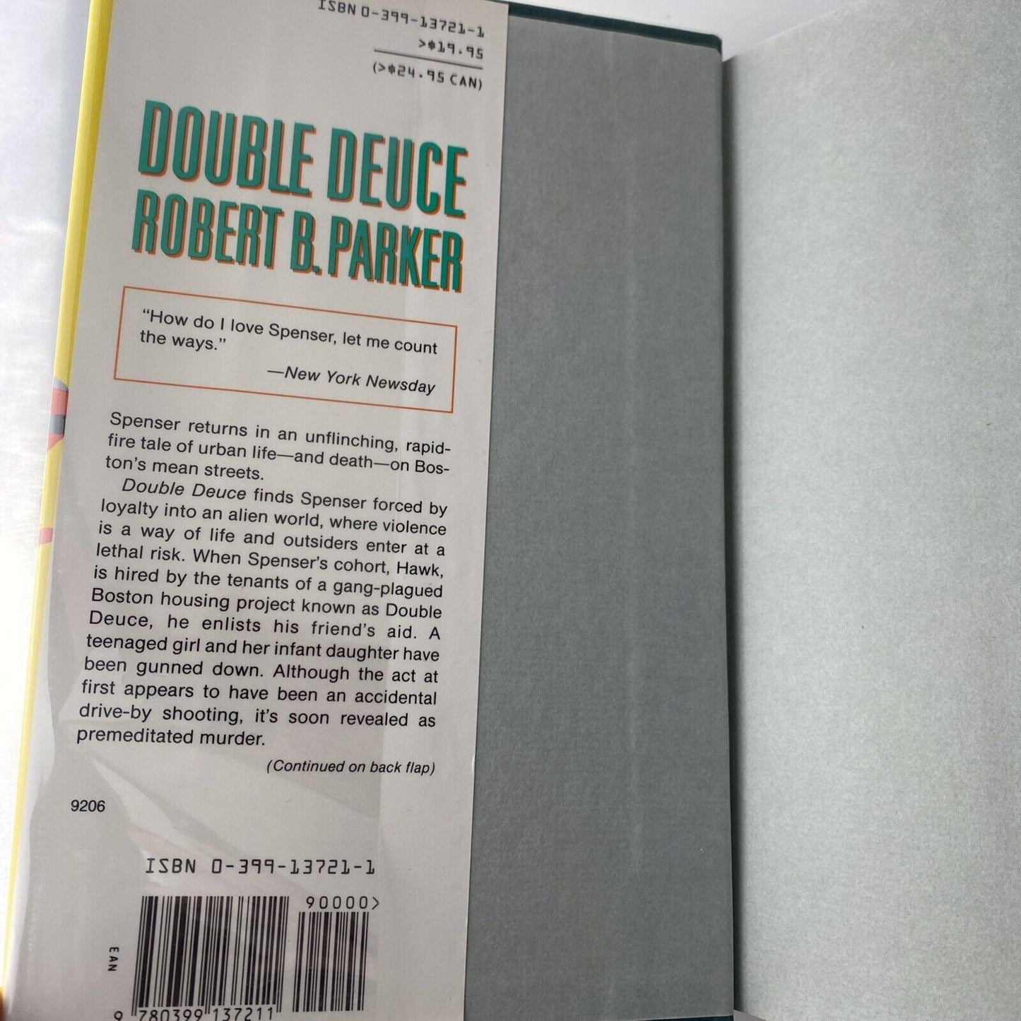 Double Deuce - Hardcover By Parker, Robert B. - Ex Library 1st Print