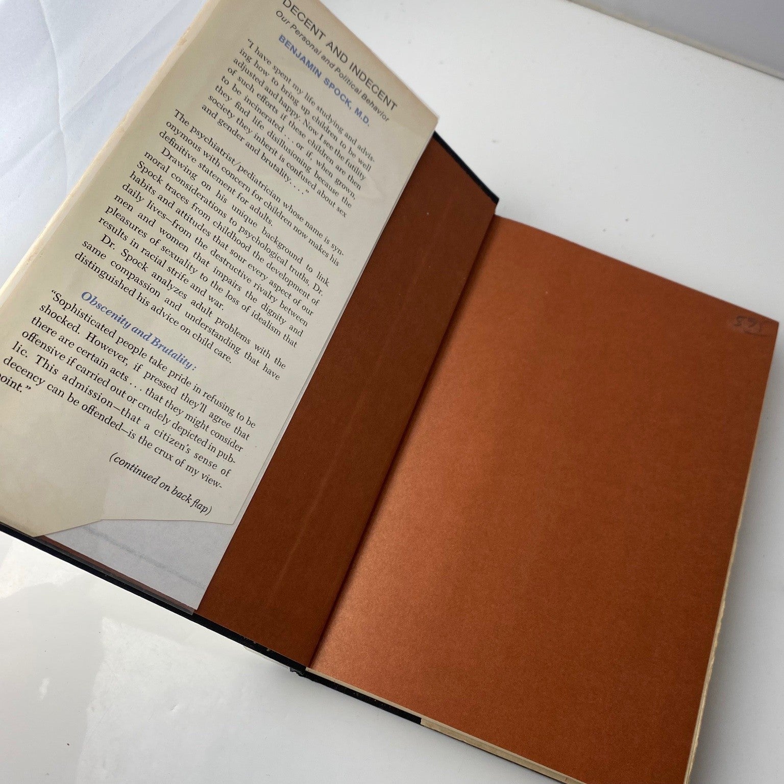 Decent and Indecent Benjamin Spock 1970 First Edition McCall Publishing