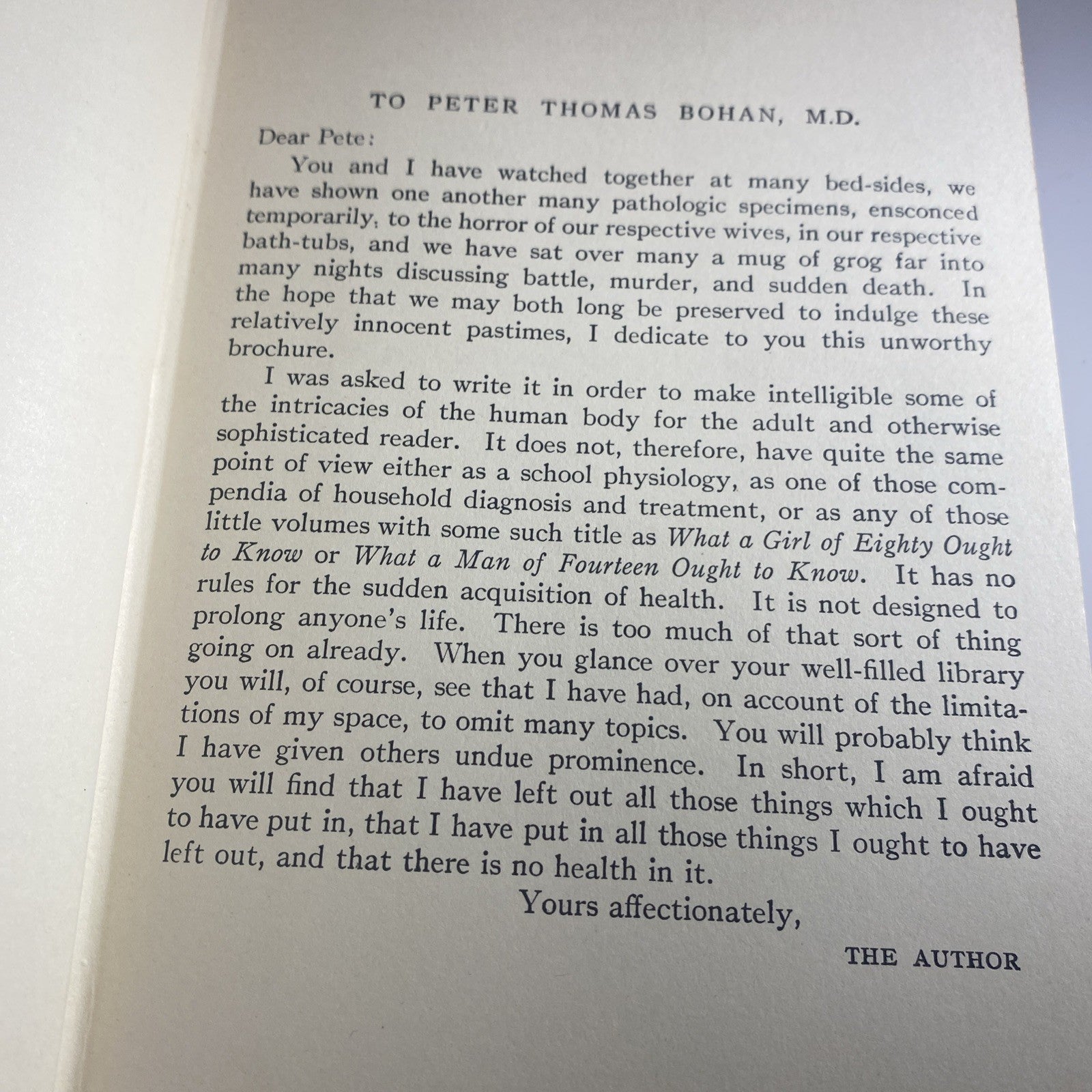 Antique Biology Textbook 1930 - The Human Body - Logan Clendening, M.D. Green