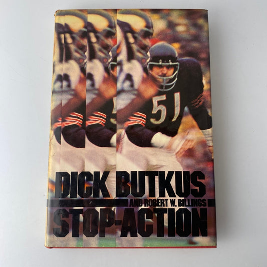 Stop-Action Dick Butkus 1972 First Edition Football Biography Dutton sports