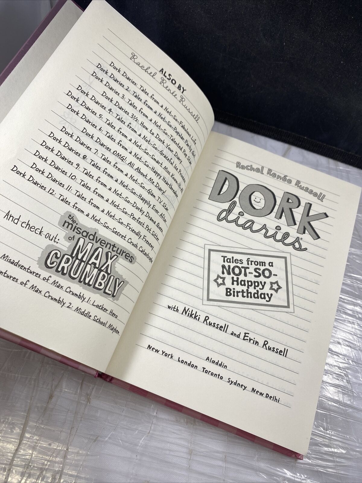 Dork Diaries kids chapter book lot instant library children book Hardcover -GOOD