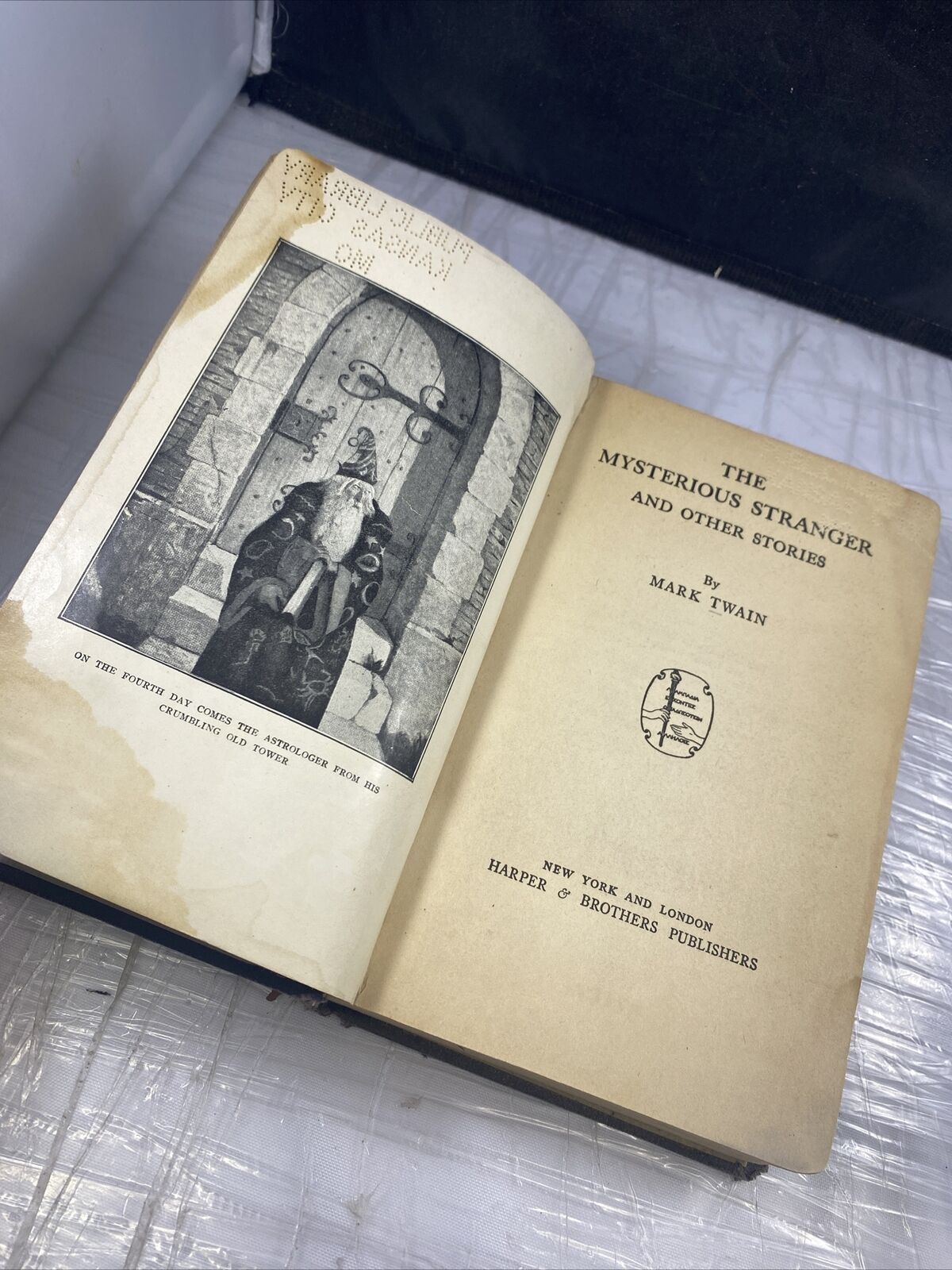 Antique The Mysterious Stranger Mark Twain Vol VIII 1922 Rare Unique Ex Library