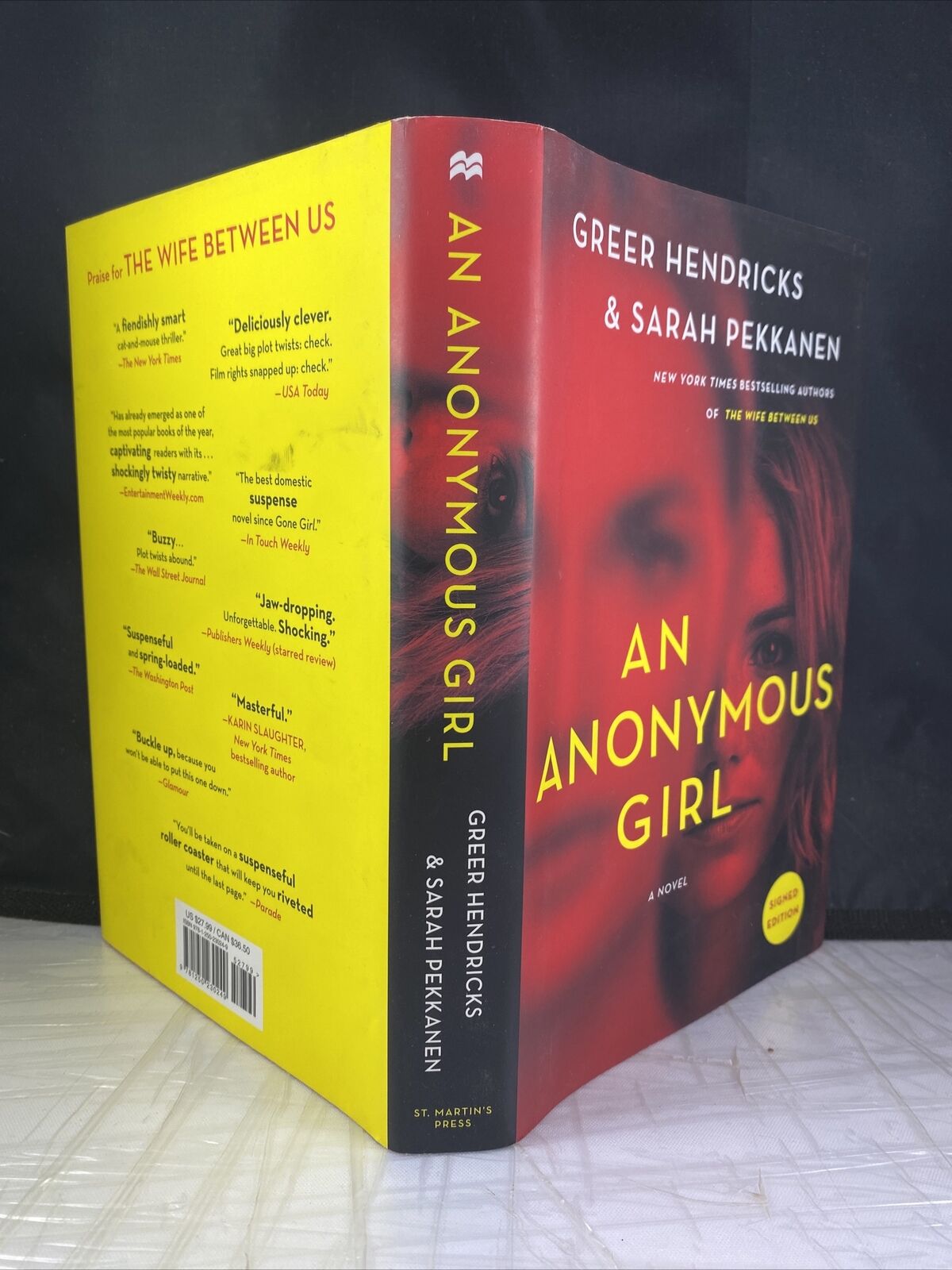 An Anonymous Girl by Greer Hendricks & Sarah Pekkanen (2019) SIGNED x 2 1st/1st