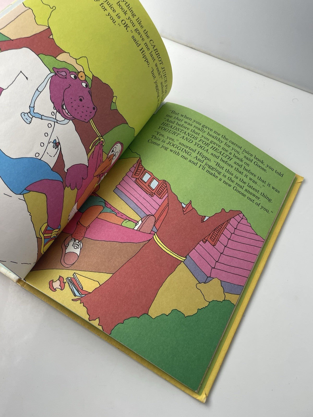 Sweet Pickles ~ Hippo Jogs For Health by Hefter 1977 Hardcover Book Smaller