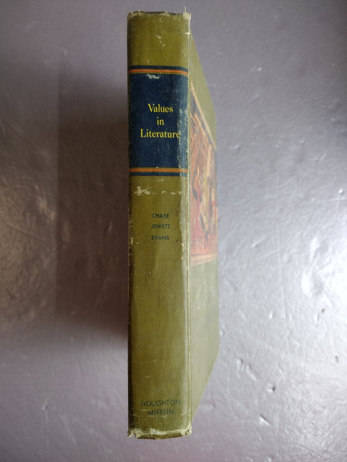 Values in Literature Chase Jewett Evans 1963 Anthology Houghton Mifflin Series