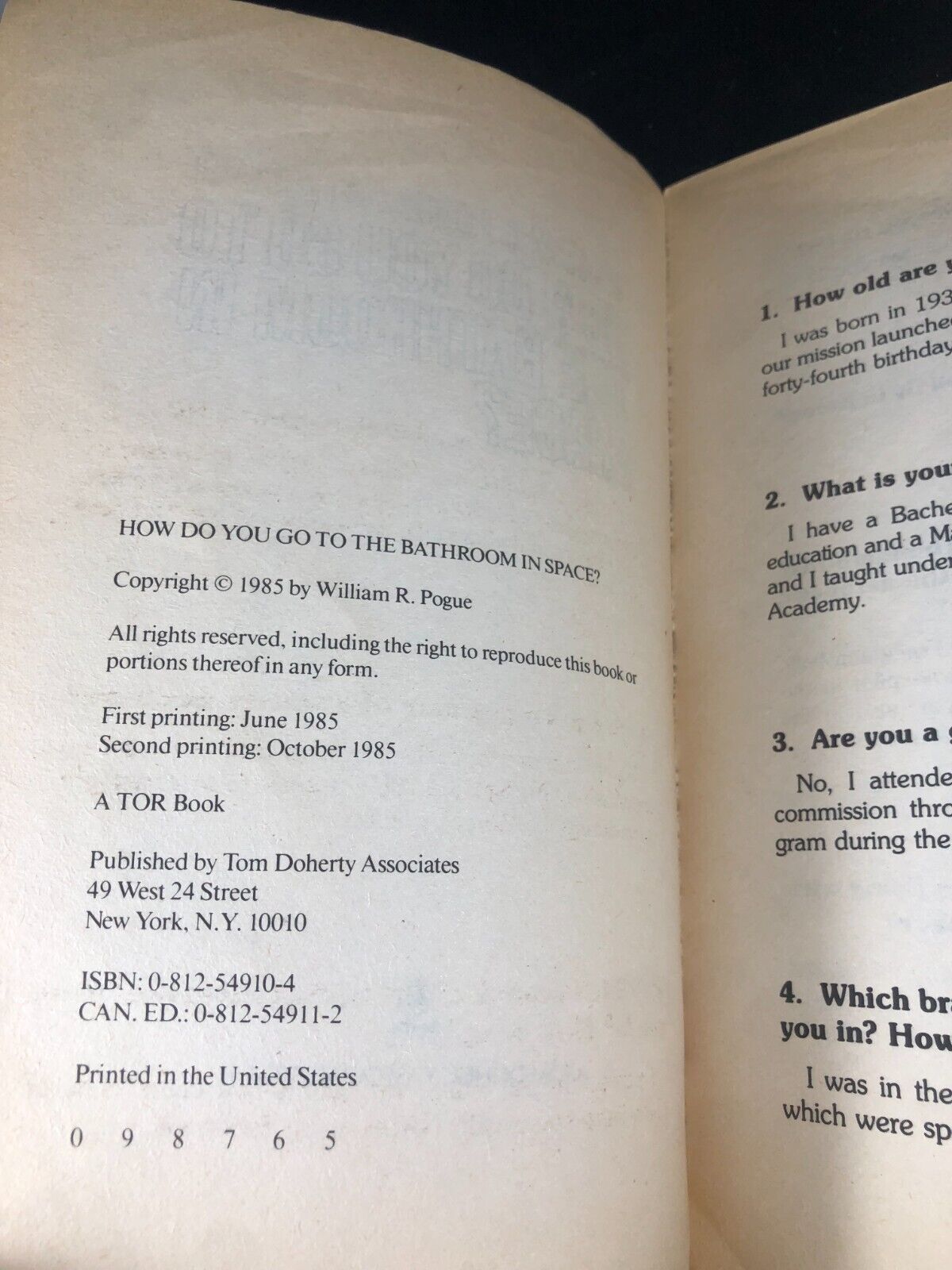 How Do You Go to the Bathroom in Space? William R. Pogue, Astronaut 2nd ed.