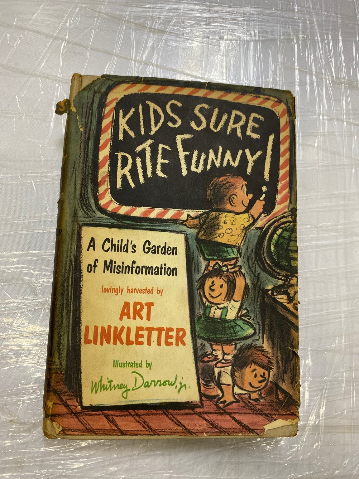 Kids Sure Rite Funny Art Linkletter 1962 Book Club Edition Humor