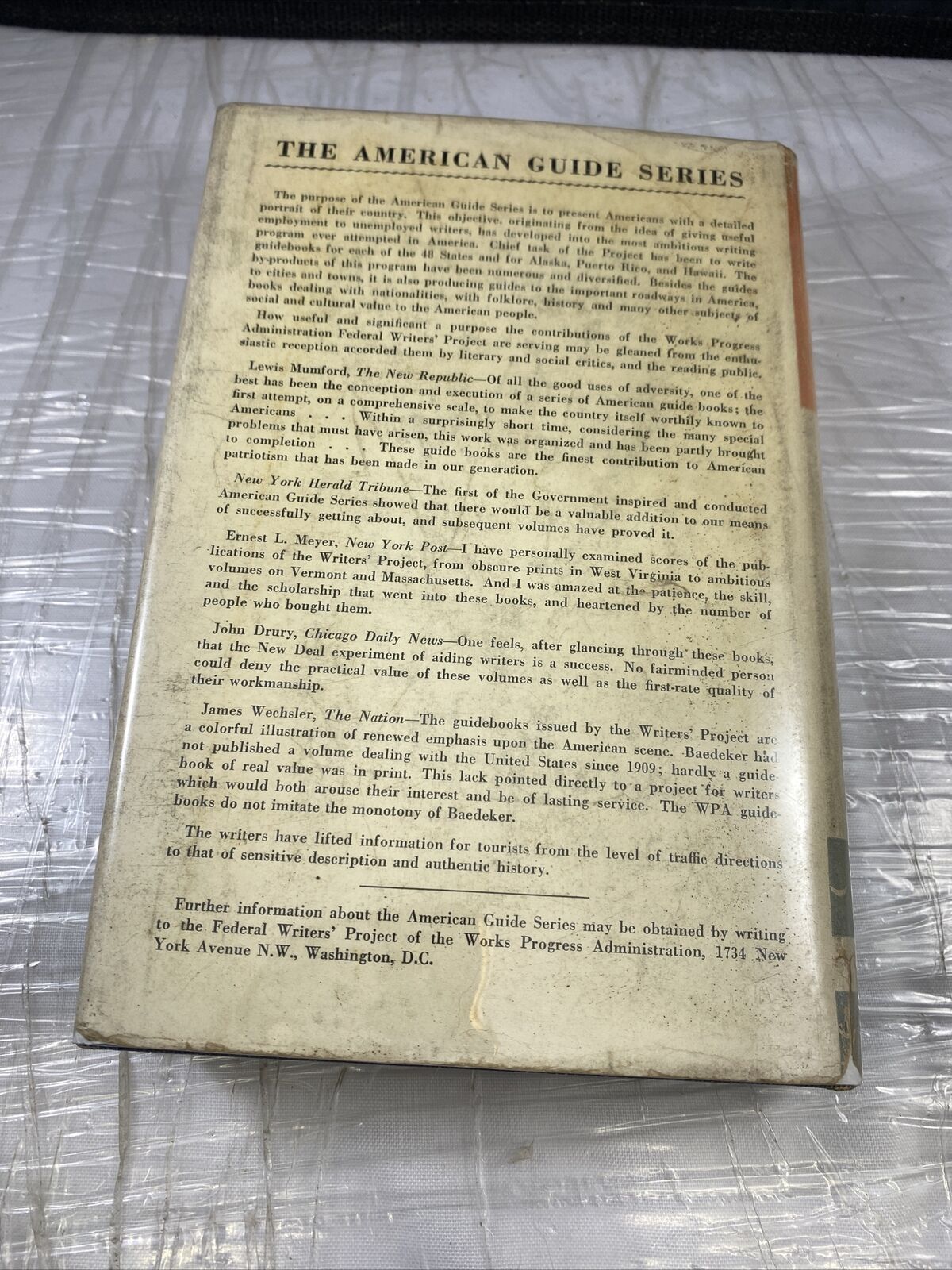 A Guide to Alaska by Merle Colby Federal Writers Project w/fold out map Intact 