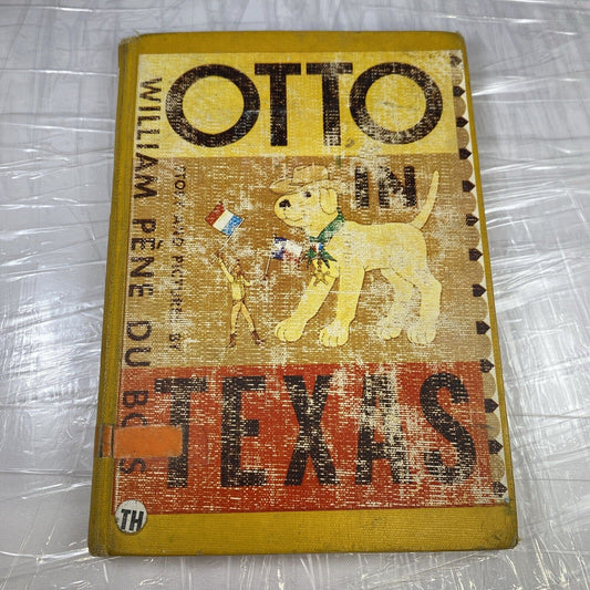 Otto In Texas William Pene Du Bois Vintage 50s EX LIBRARY REBOUND RARE KIDS Book