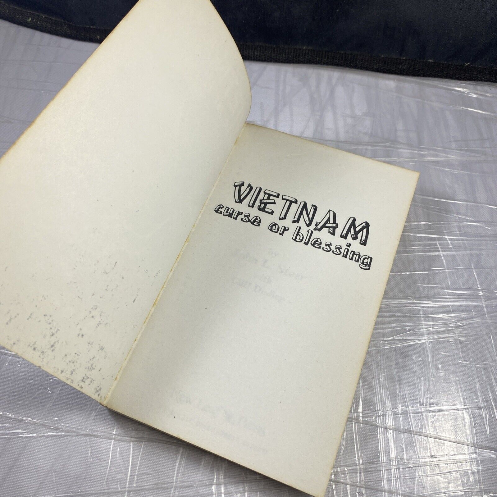 Vietnam curse or blessing / John Steer w/Cliff Dudley Rare War Memoir History PB