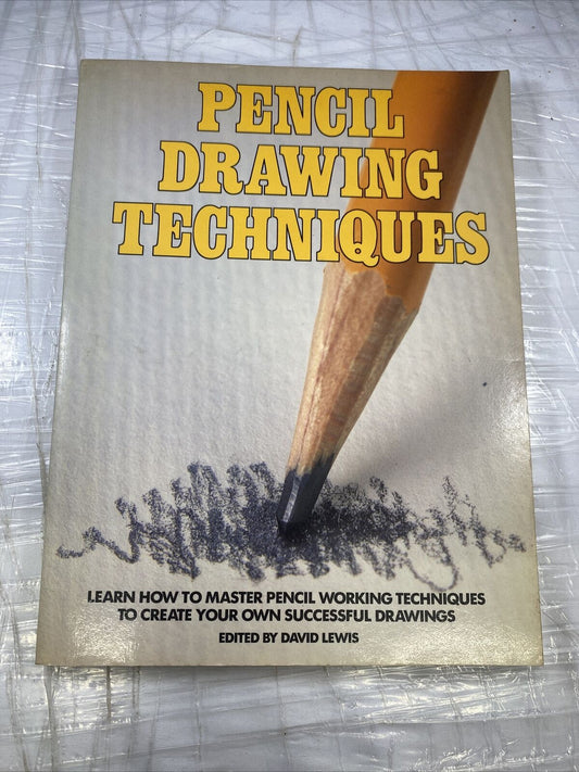 PENCIL DRAWING TECHniques Vintage 80s How To Draw Methods Good Cond See
