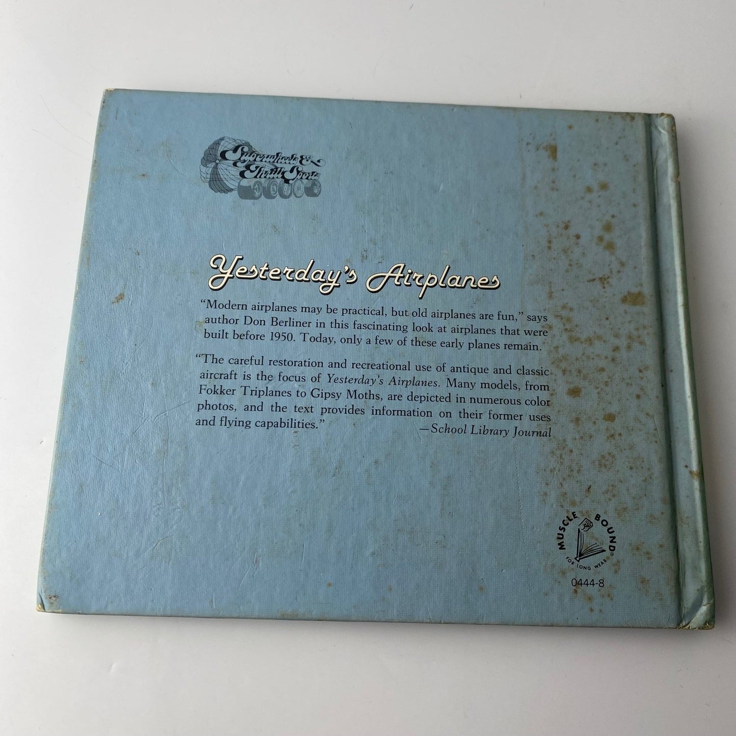 Yesterday's Airplanes Don Berliner 1980 Illustrated Antique Aircraft Lerner