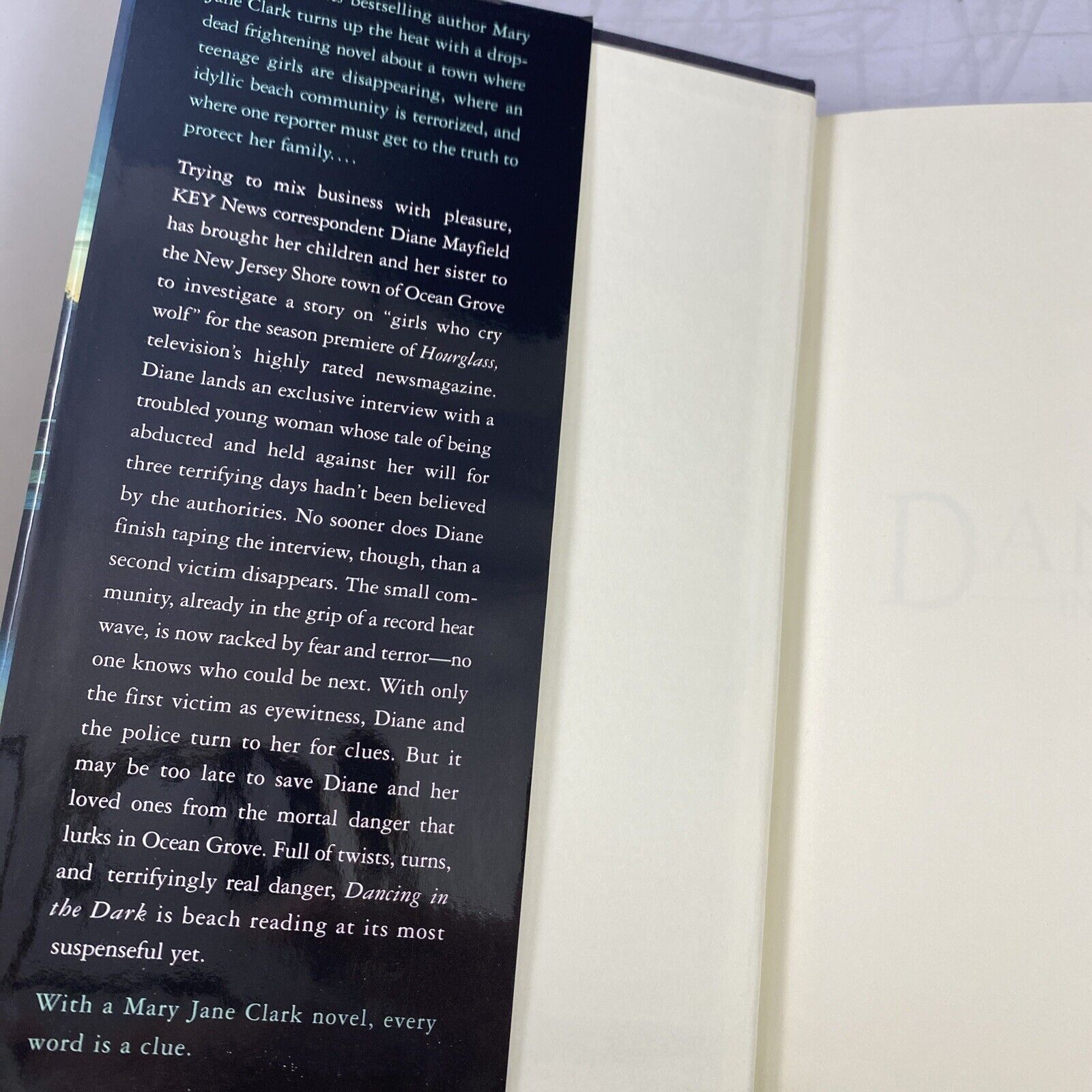 Dancing in the Dark by Clark, Mary Jane Book Club Edition Very Good