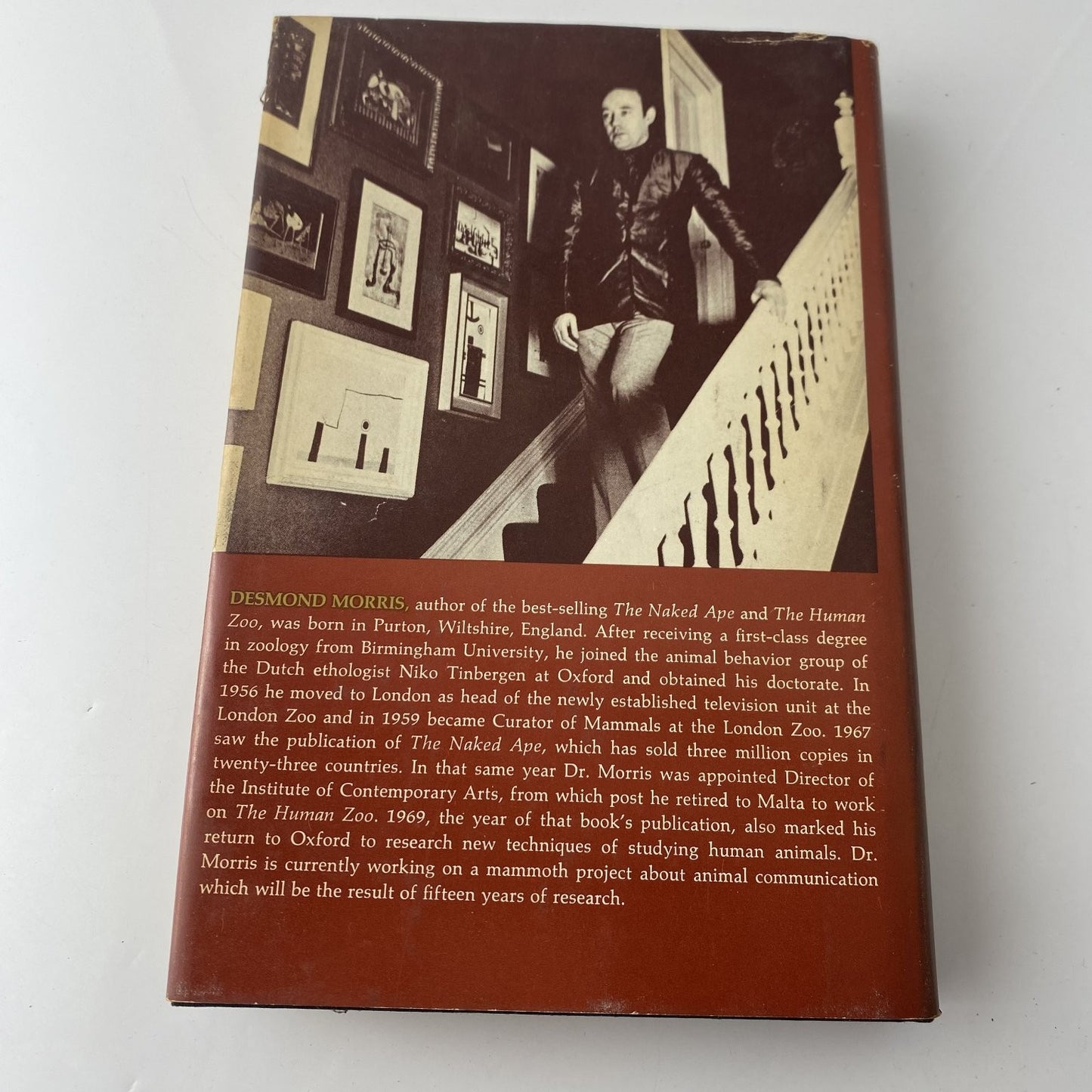 Intimate Behaviour Desmond Morris 1971 Book Club Edition Psychology Random House