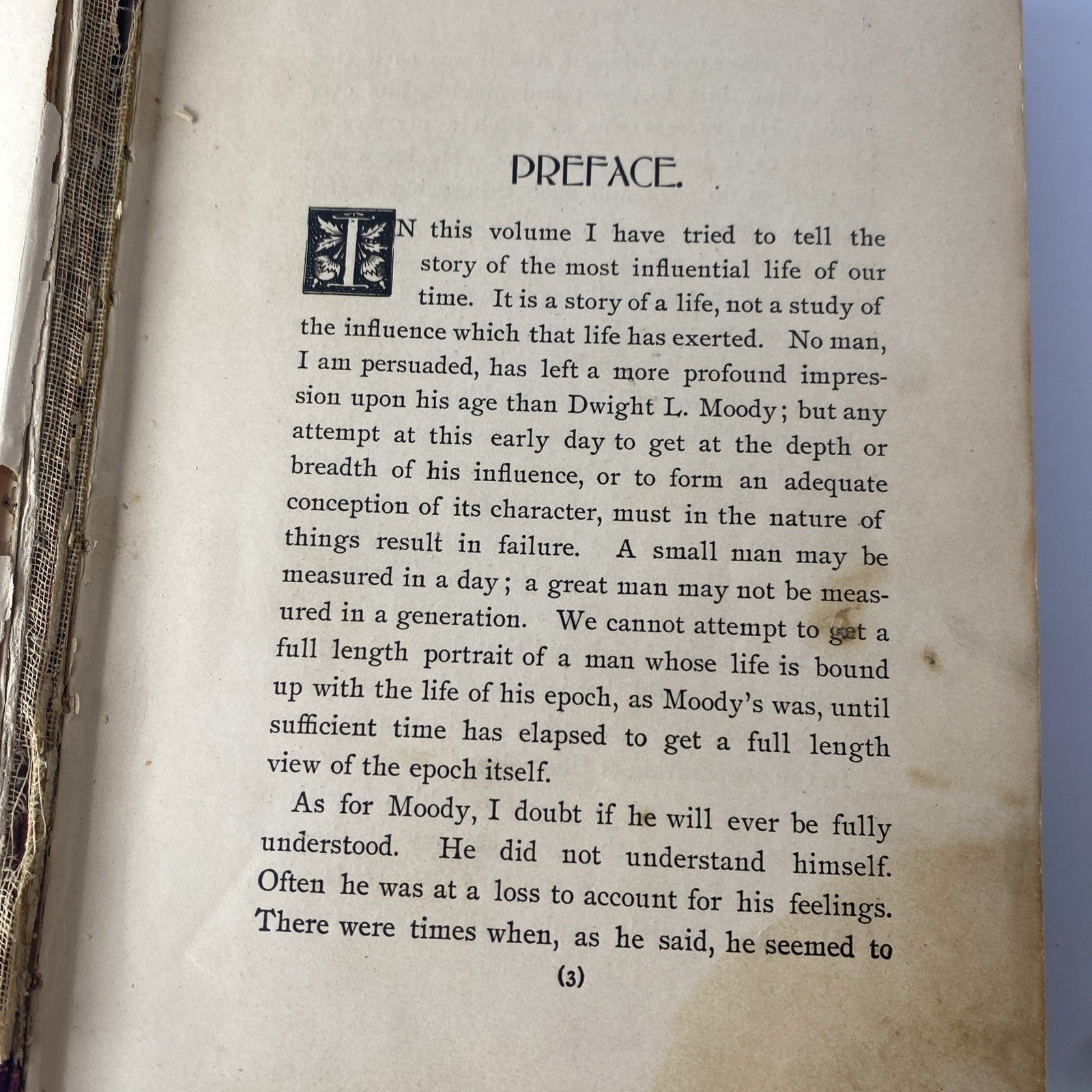Dwight L Moody His Life His Work His Word Original 1900 First Edition Literature