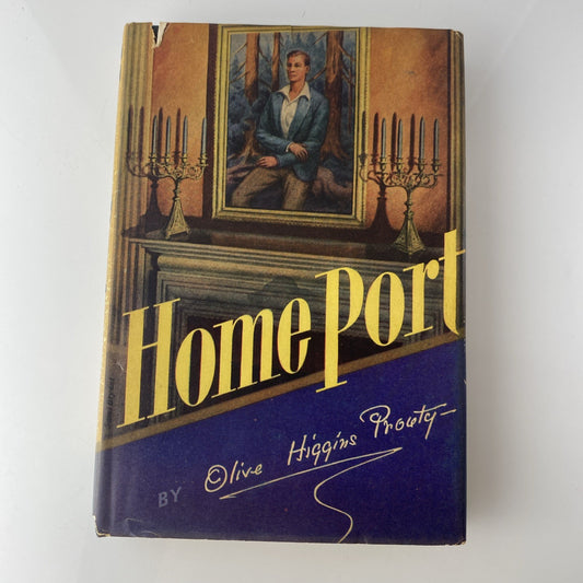 Home Port by Olive Higgins Prouty 1947 HC BCE Vintage 40s Novel Red Small