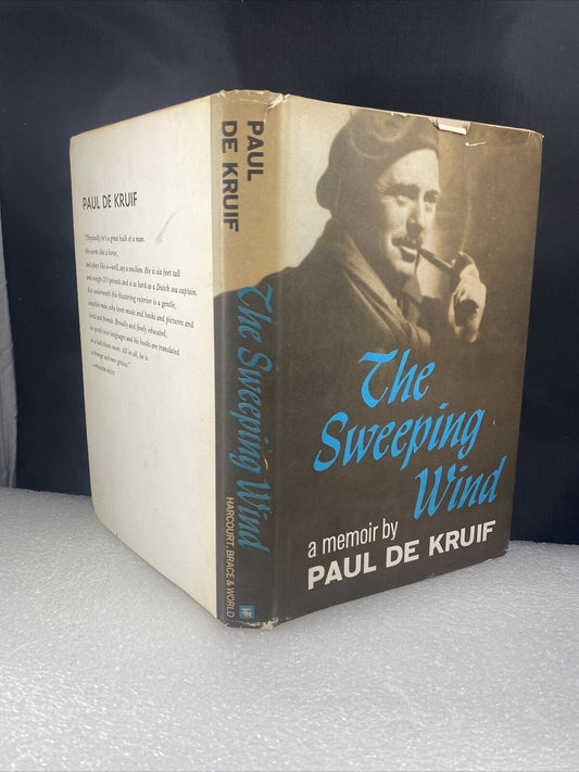 THE SWEEPING WIND Paul De Kruif Dust Jacket Harcourt Vintage 60s BCE DJ Deco