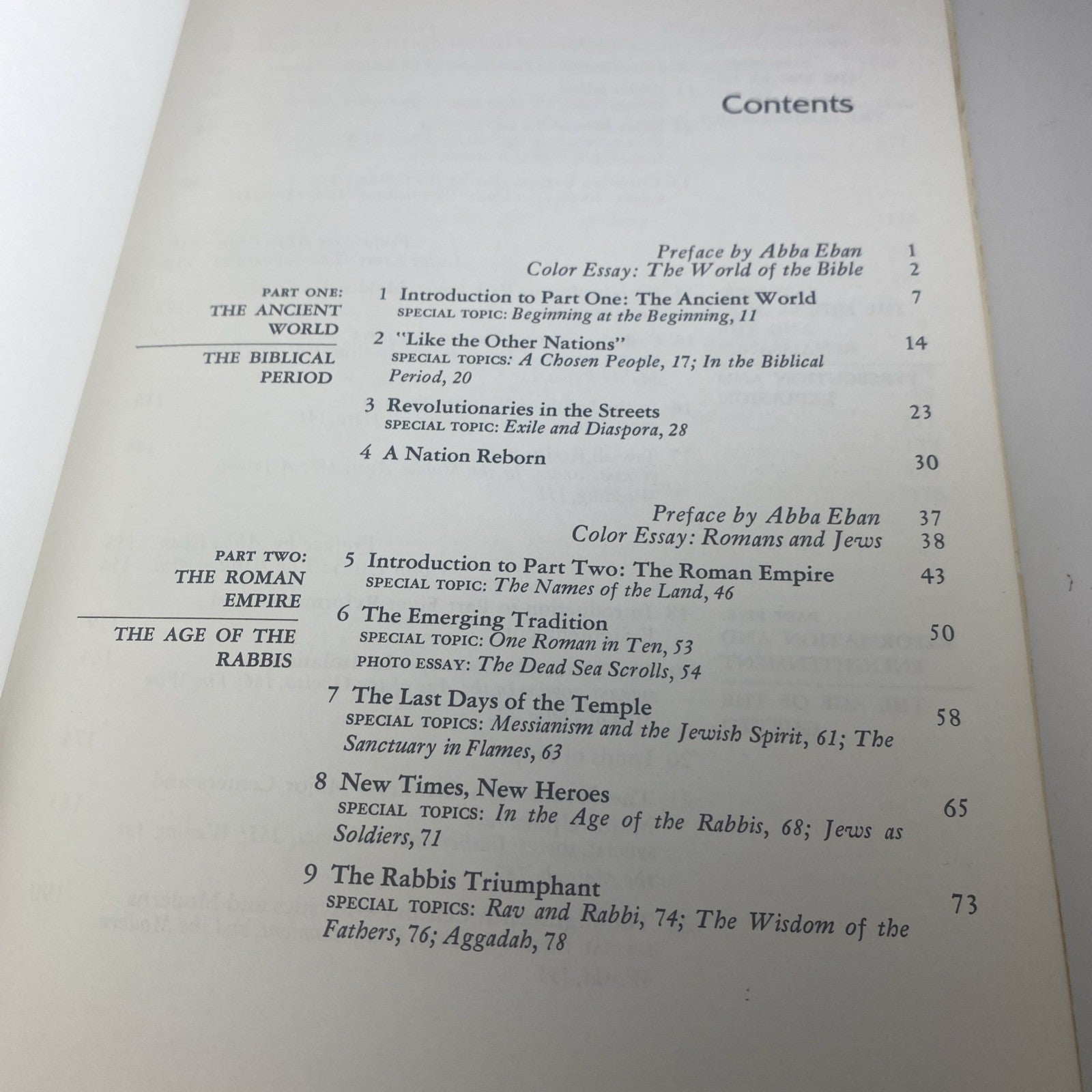 MY PEOPLE: ABBA EBAN'S HISTORY OF THE JEWS, VOL. 1 By David Bamberger Good