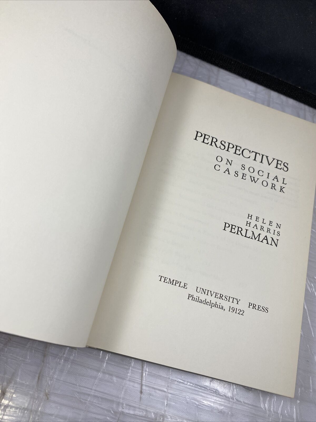 Perspectives on Social Casework Hardcover Helen Perlman Vintage 70s Sociology