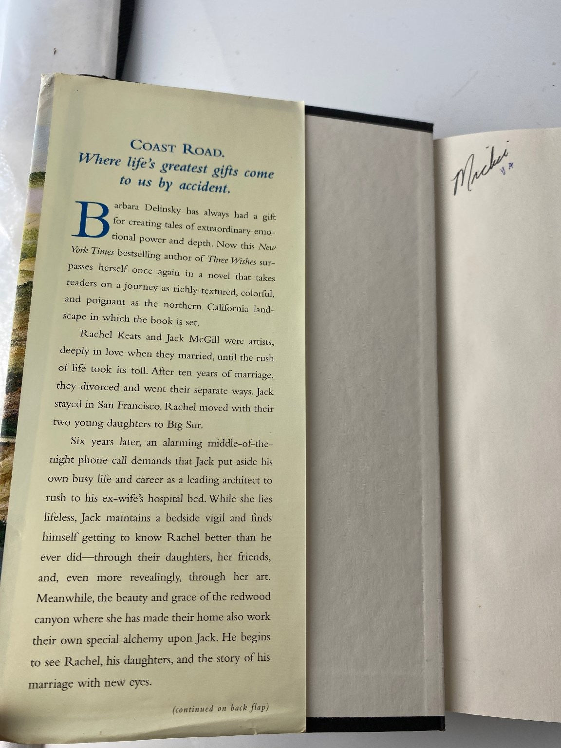 Coast Road Barbara Delinsky 1998 First Edition Novel Simon & Schuster