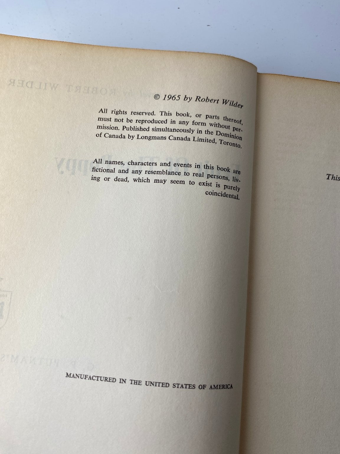 Fruit of the Poppy Robert Wilder 1965 Book Club Edition Narcotics Novel Putnam