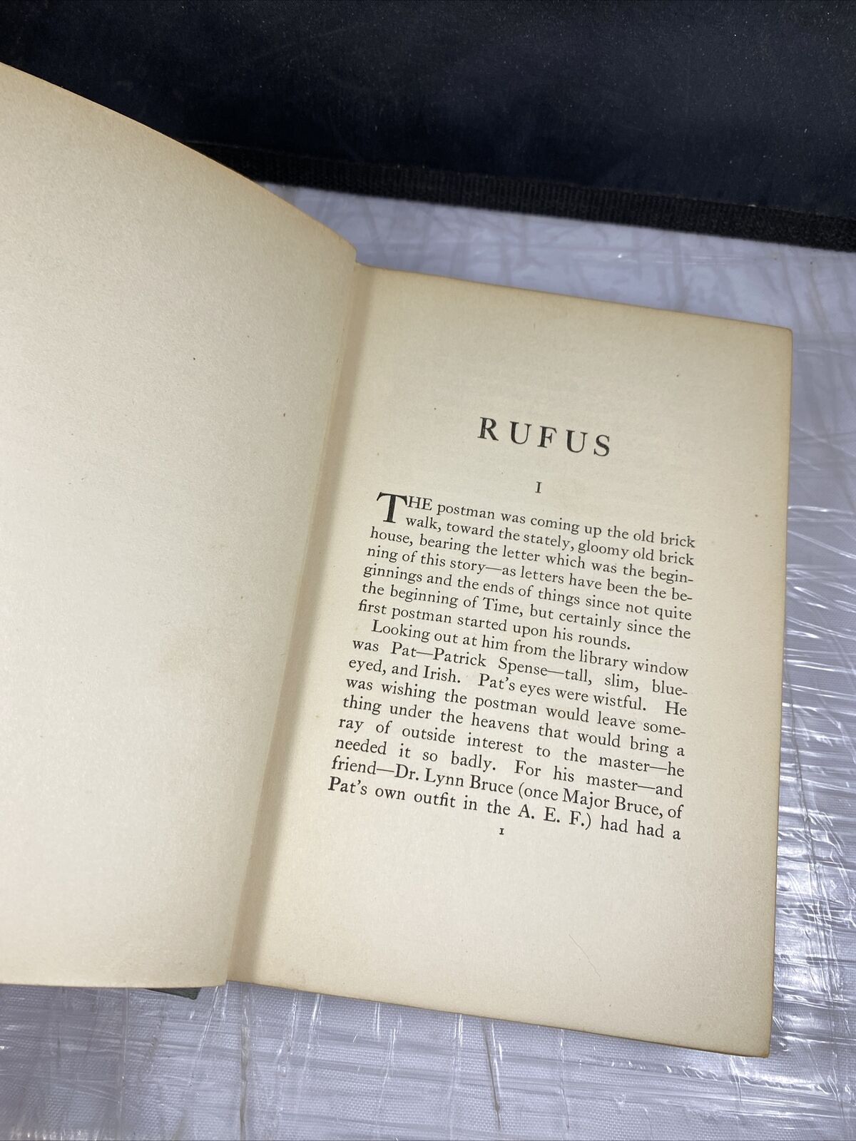 RUFUS by Grace S. Richmond ; illustrated by Simont 1920s Antique Novel 1st Ed