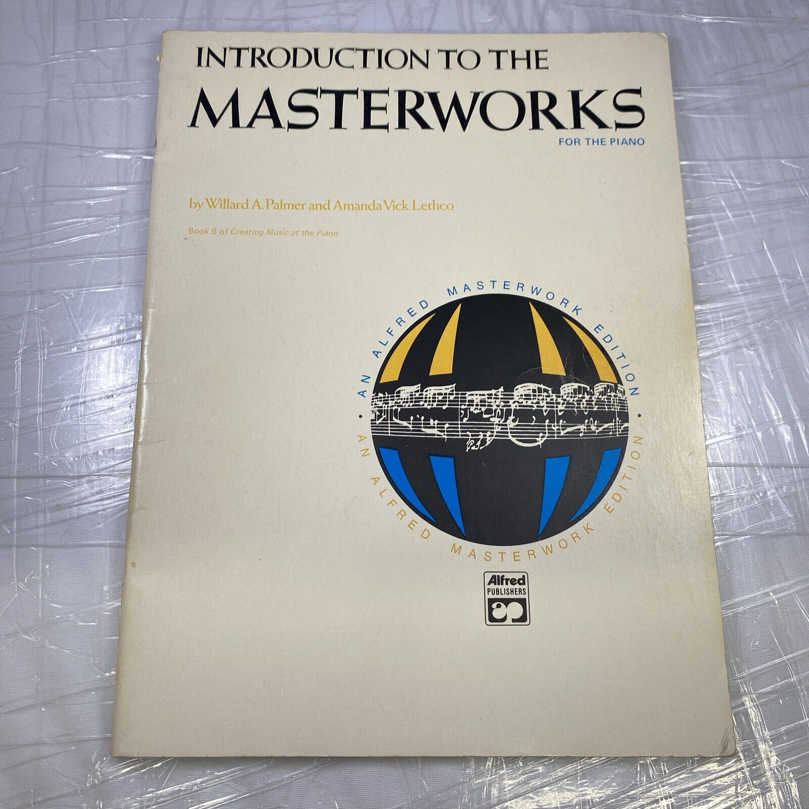 Introduction to the Masterworks by Willard Palmer Vintage Sheet Music PIANO Book