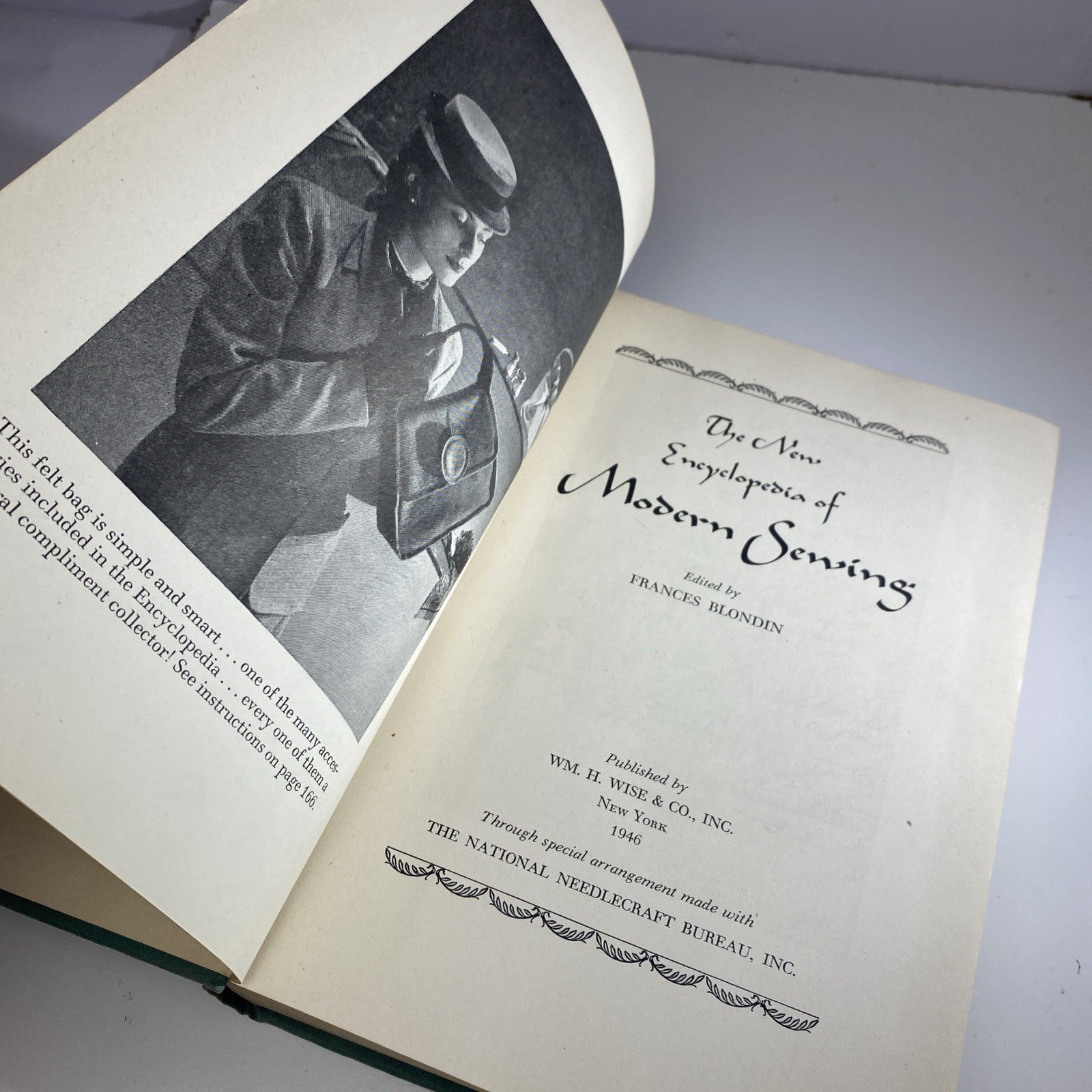 The New Encyclopedia Of Modern Sewing by Frances Blondin 1946 Hardcover 