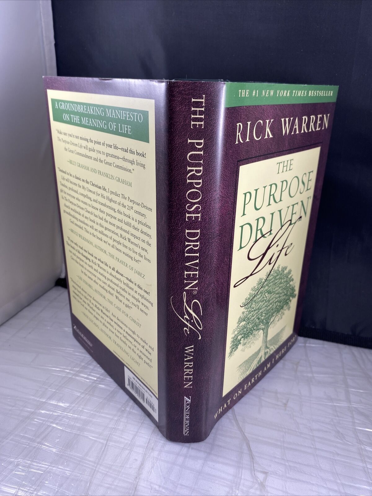 THE PURPOSE DRIVEN LIFE Rick Warren HCDJ 2002 What On Earth Am I Here For? VG