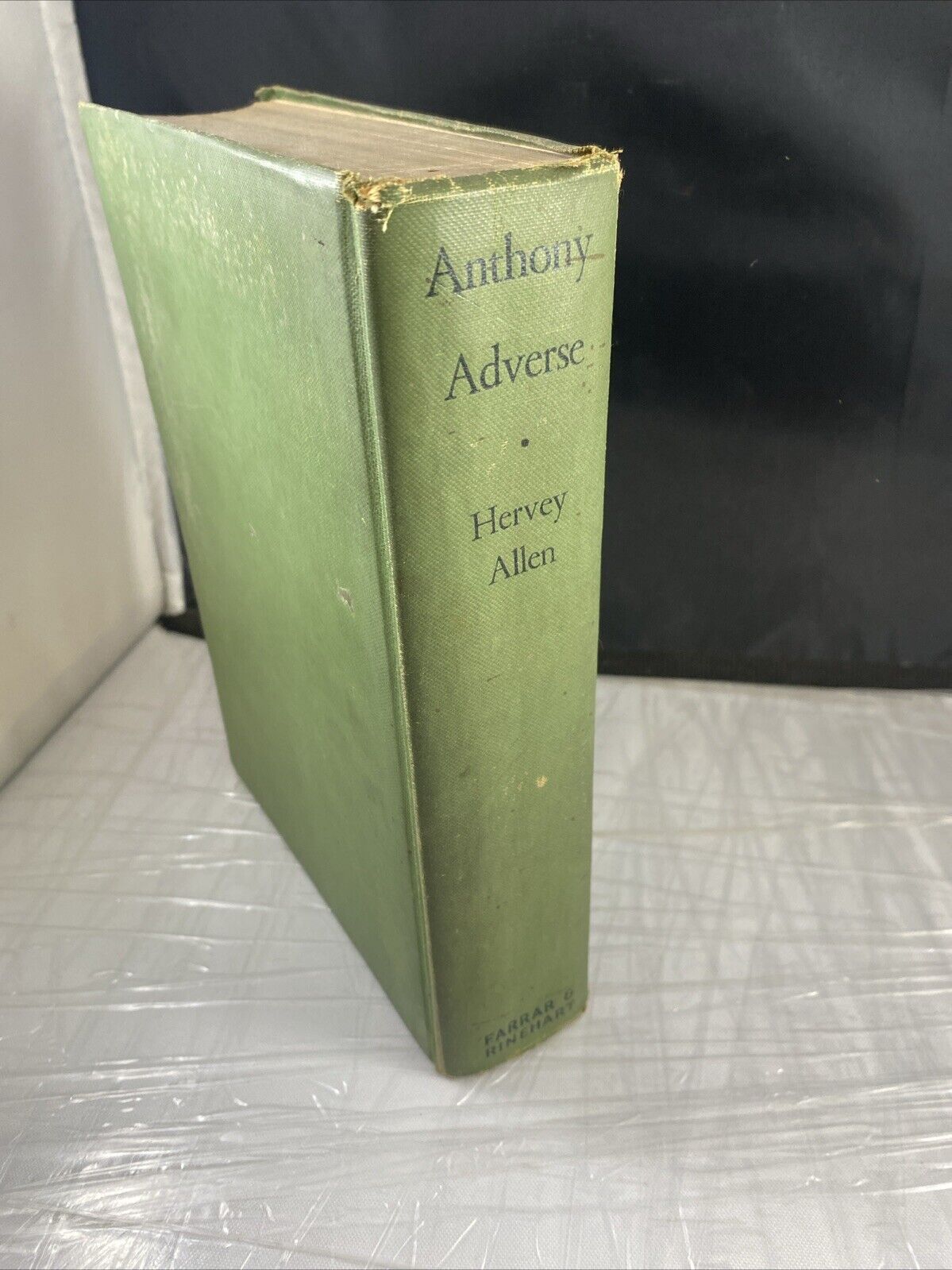 Anthony Adverse Hervey Allen Hardcover 1933 Rare Green Cover Antique Vintage Nov