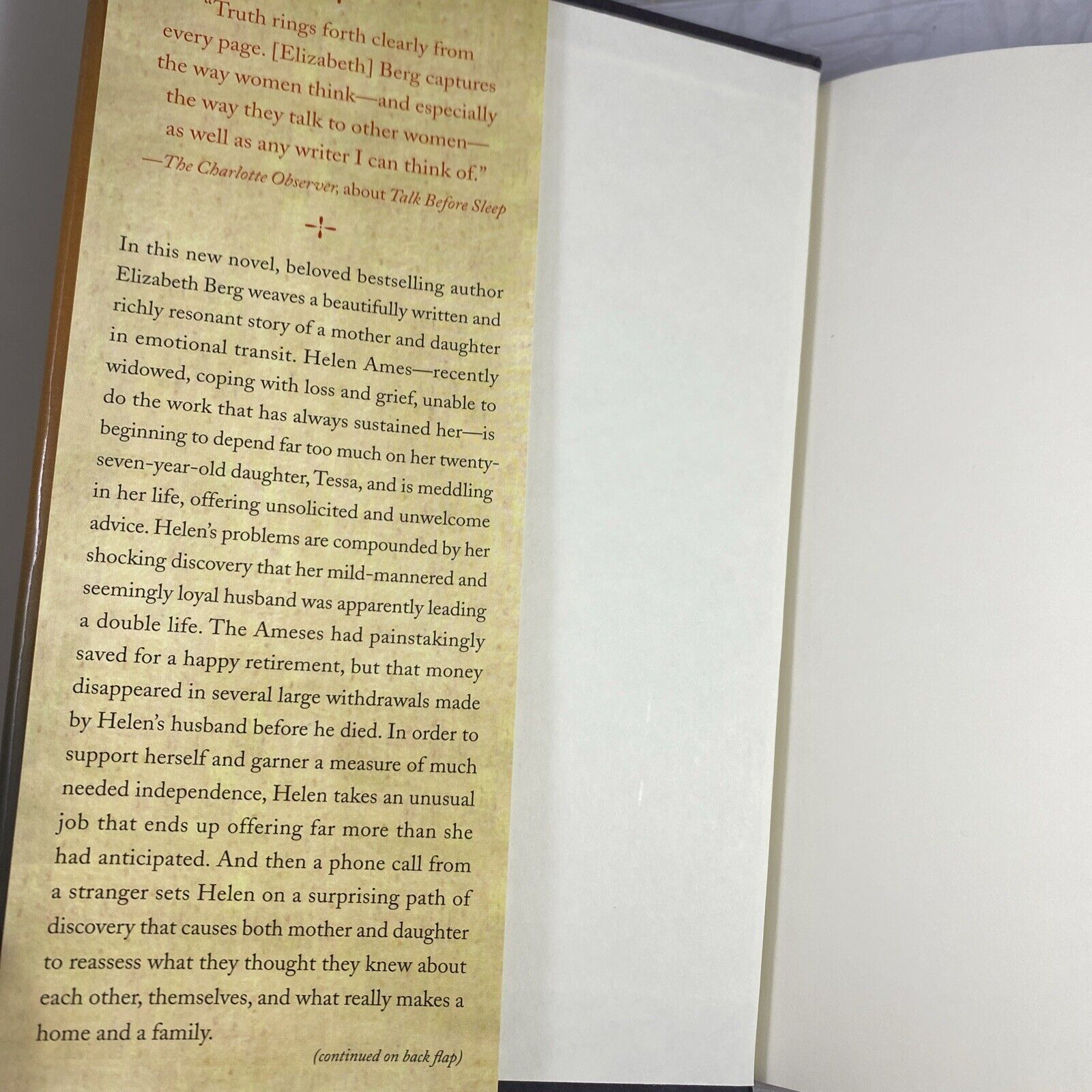Home Safe: A Novel - Paperback By Berg, Elizabeth -Very Good Random House