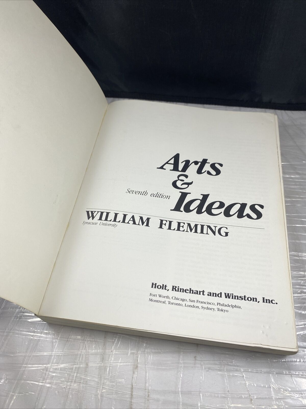 Arts and Ideas Paperback William Fleming Vintage Art Textbook 80s Book