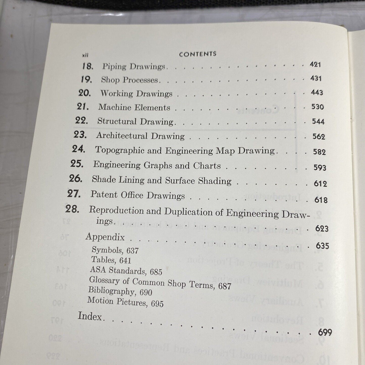 Fundamentals Of Engineering Drawing Warren Luzadder 4th 1950s Textbook Gray Rare