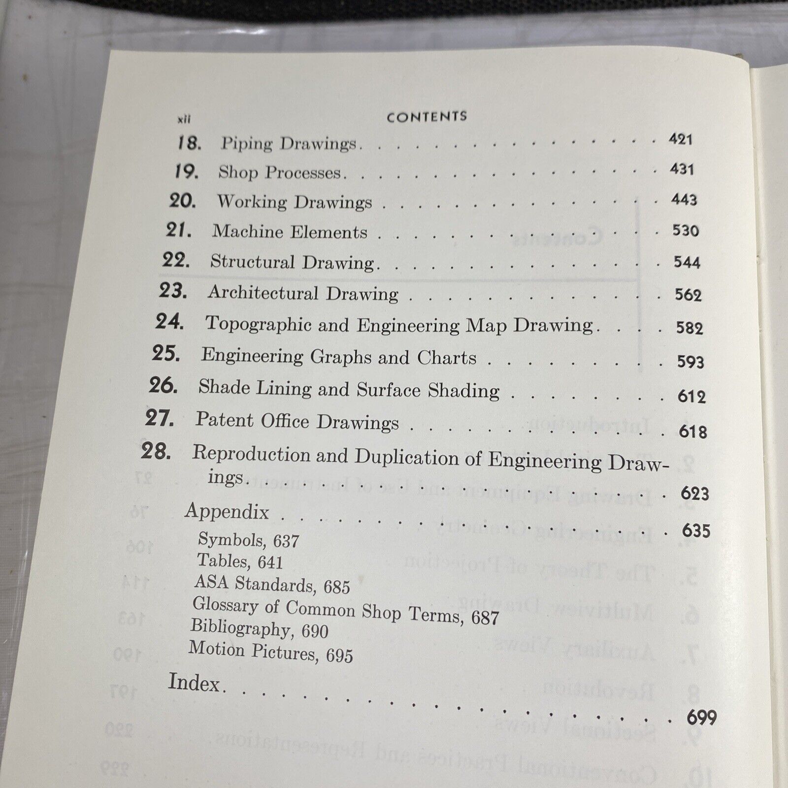 Fundamentals Of Engineering Drawing Warren Luzadder 4th 1950s Textbook Gray Rare