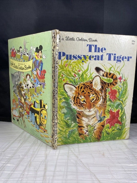 Little Golden Books The Pussycat Tiger Rare Vintage Illustrated Kids 2nd Print