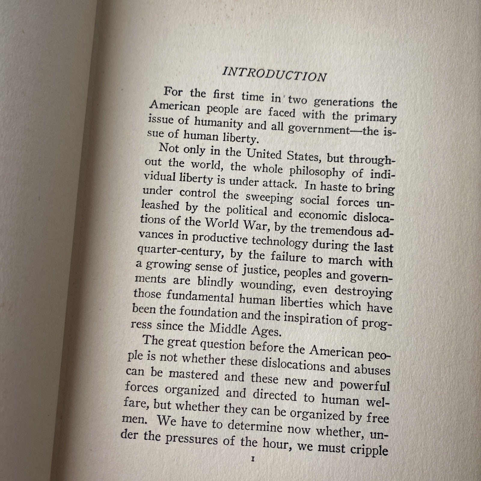 Herbert Hoover / THE CHALLENGE TO LIBERTY 1st Edition 1934
