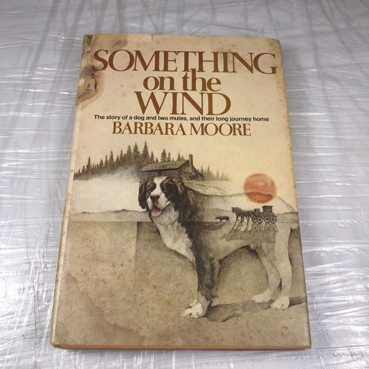 Something On The Wind by Barbara Moore 1970s Vintage Fiction First Edition