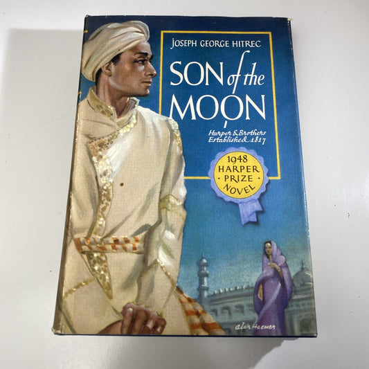 India Novel Son of the Moon by Joseph George Hitrec HCDJ 1948 1st edition Print