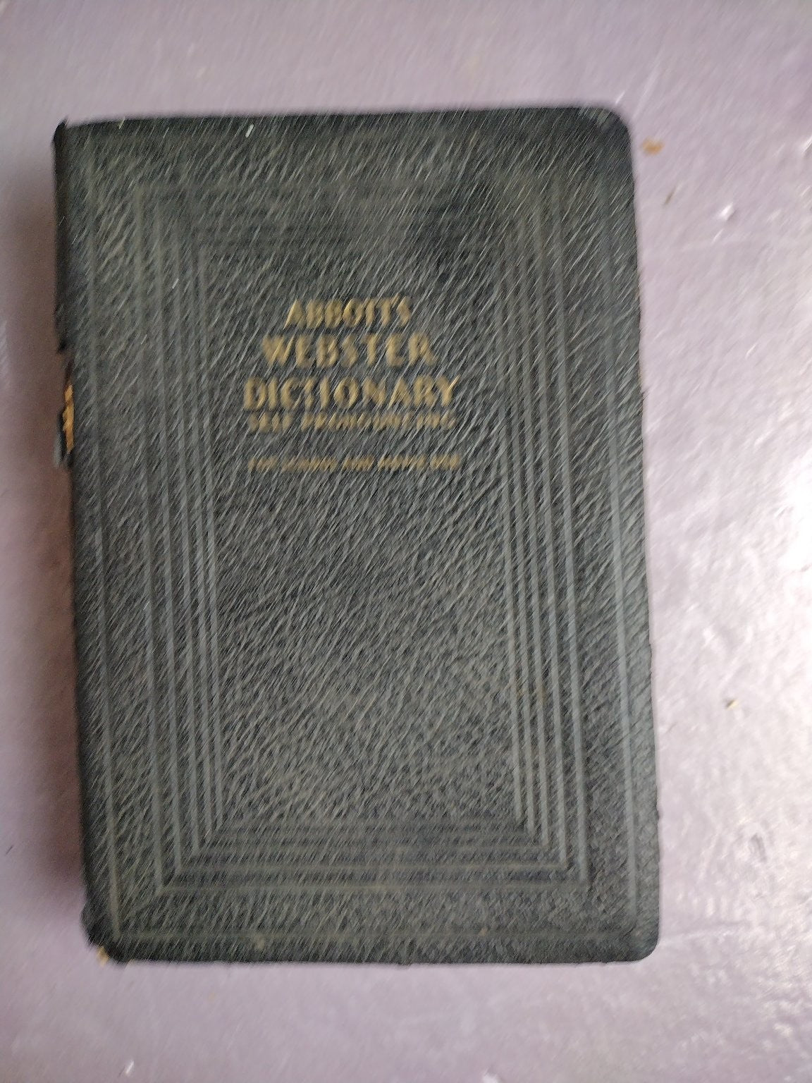Abbott's Webster Dictionary English Language Whitman Publishing Vintage