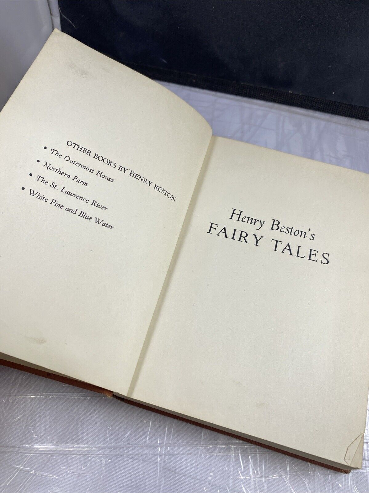 Vintage 1952 Henry Beston Fairy Tale 1st Edition Mt Vernon Ex Library Rebound