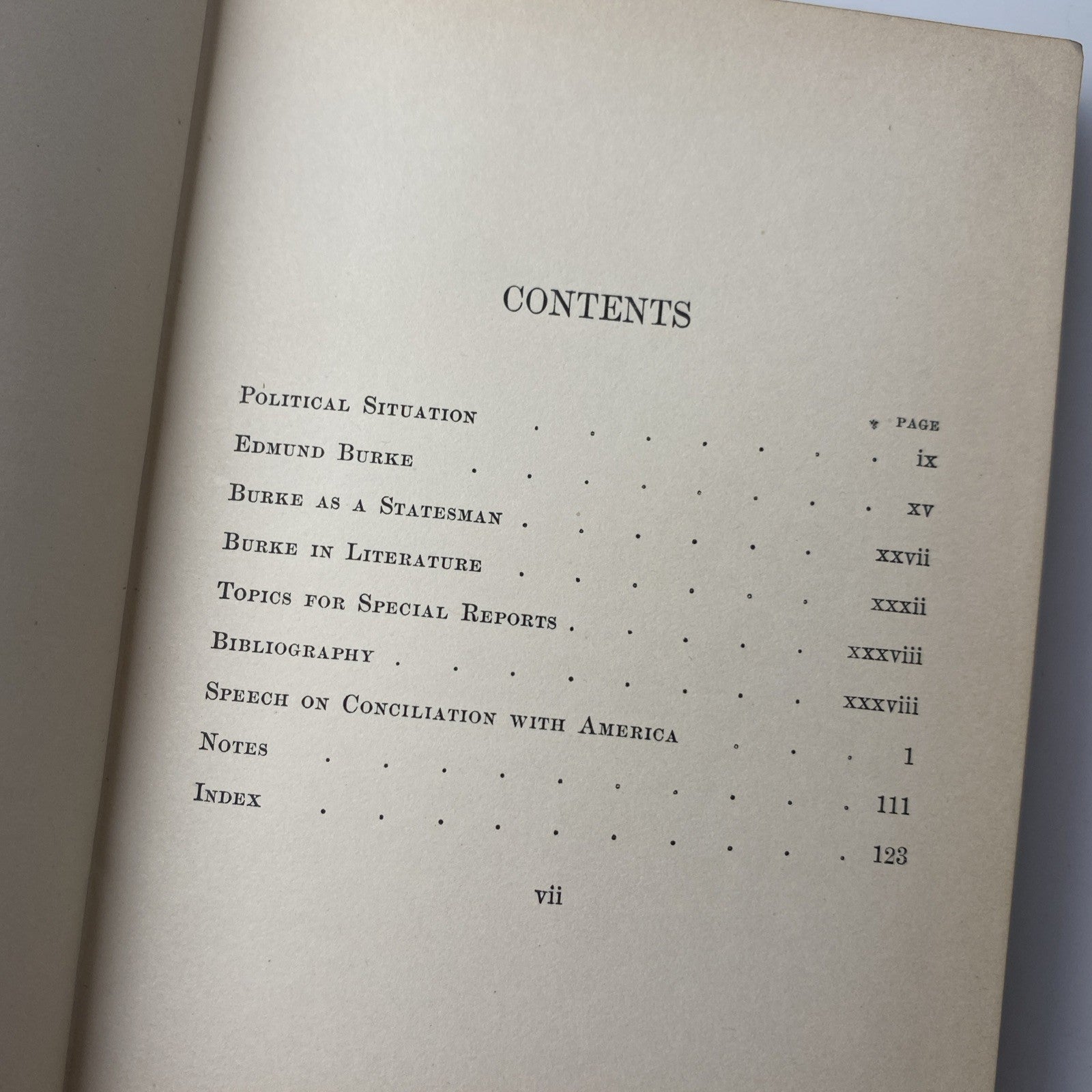 Antique Pocketbook Burke's Speech On Conciliation With America (hardcover 1899)