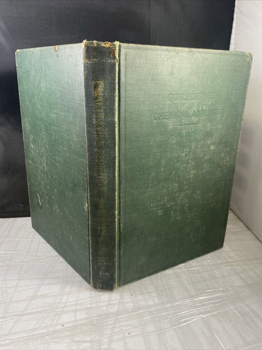 HARDCOVER "QUALITATIVE CHEMICAL ANALYSIS" 1930 Print SEE PICS BY LOUIS J. CURT