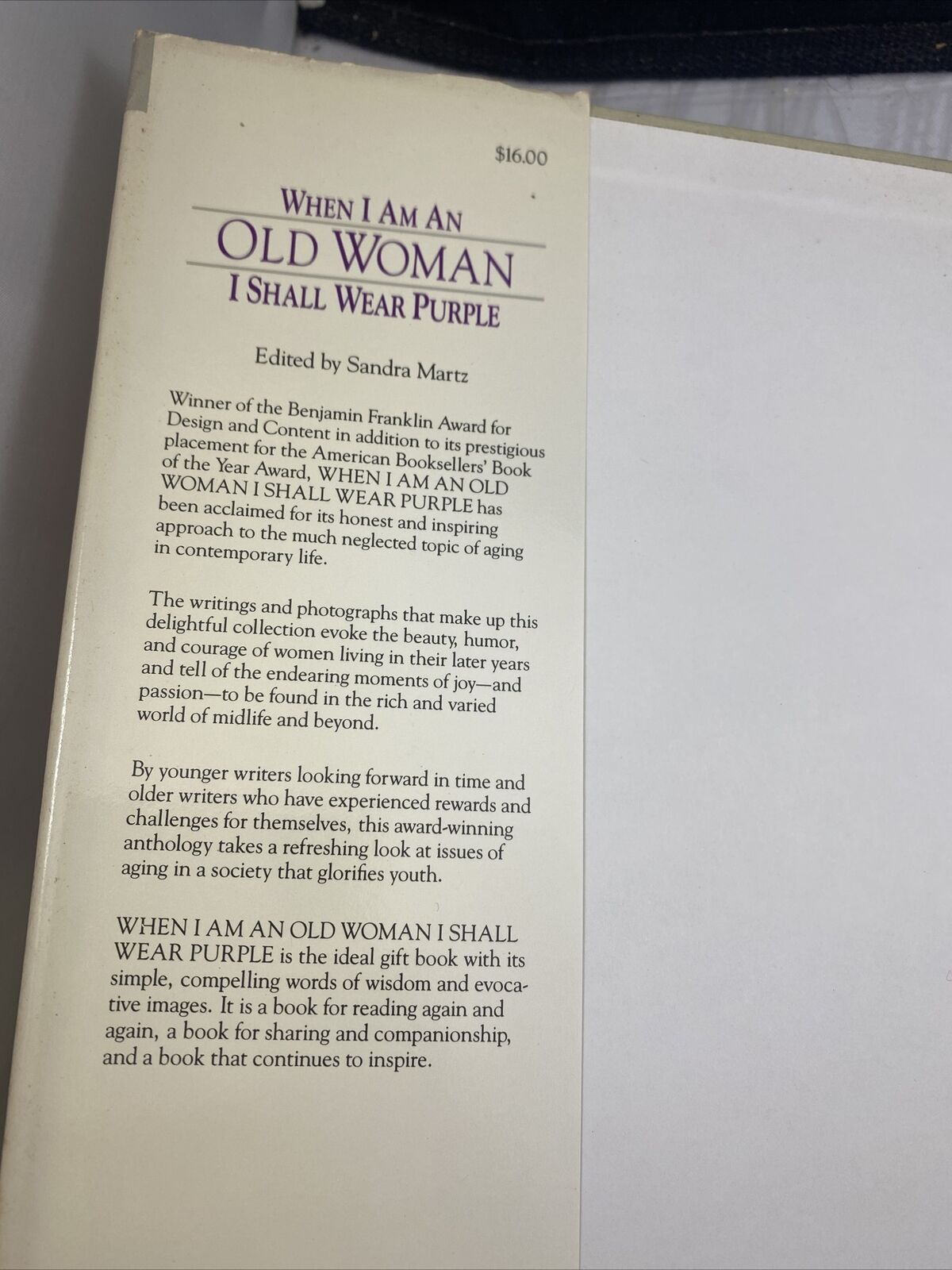 When I Am An Old Woman I Shall Wear Purple Poems Short by Sandra Haldeman Martz