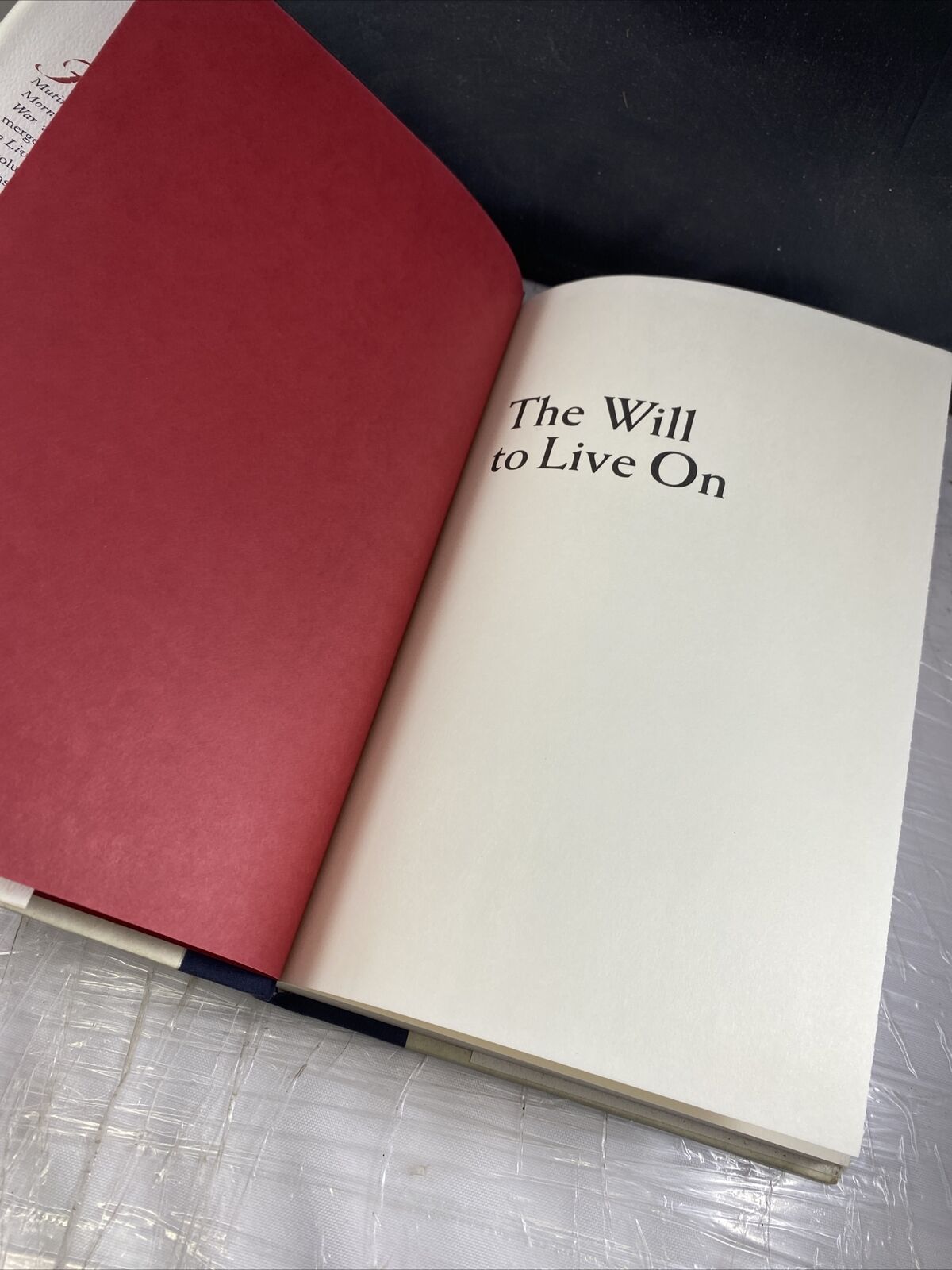 The Will to Live On : This Is Our Heritage Hardcover Herman Wouk First Edition