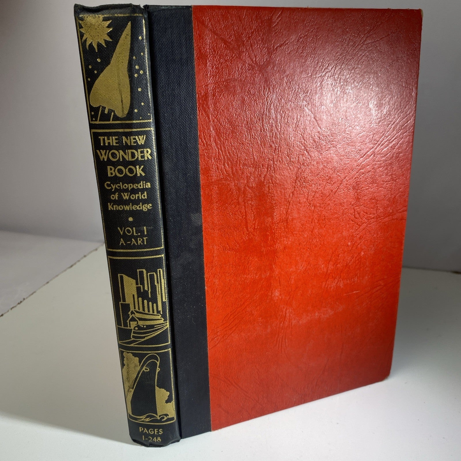 The New Wonder Book Cyclopedia Of World Knowledge Vol. 1 A- Art (1953 Paperback)