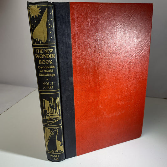 The New Wonder Book Cyclopedia Of World Knowledge Vol. 1 A- Art (1953 Paperback)