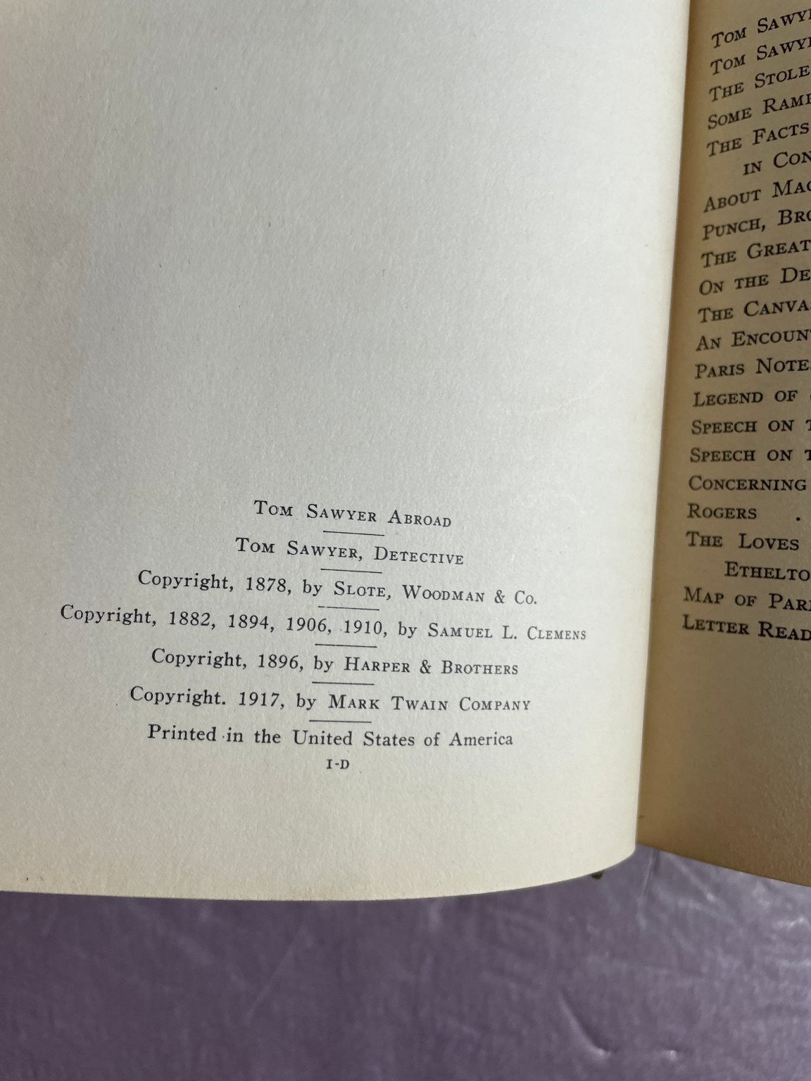 Tom Sawyer Abroad Detective Mark Twain 1917 Authorized Edition Harper & Bros