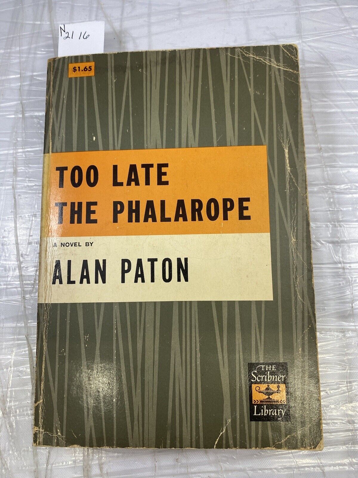 Too Late The Phalarope by Alan Paton SOFTCOVER Scribners (1953) Vintage 50s Ppb