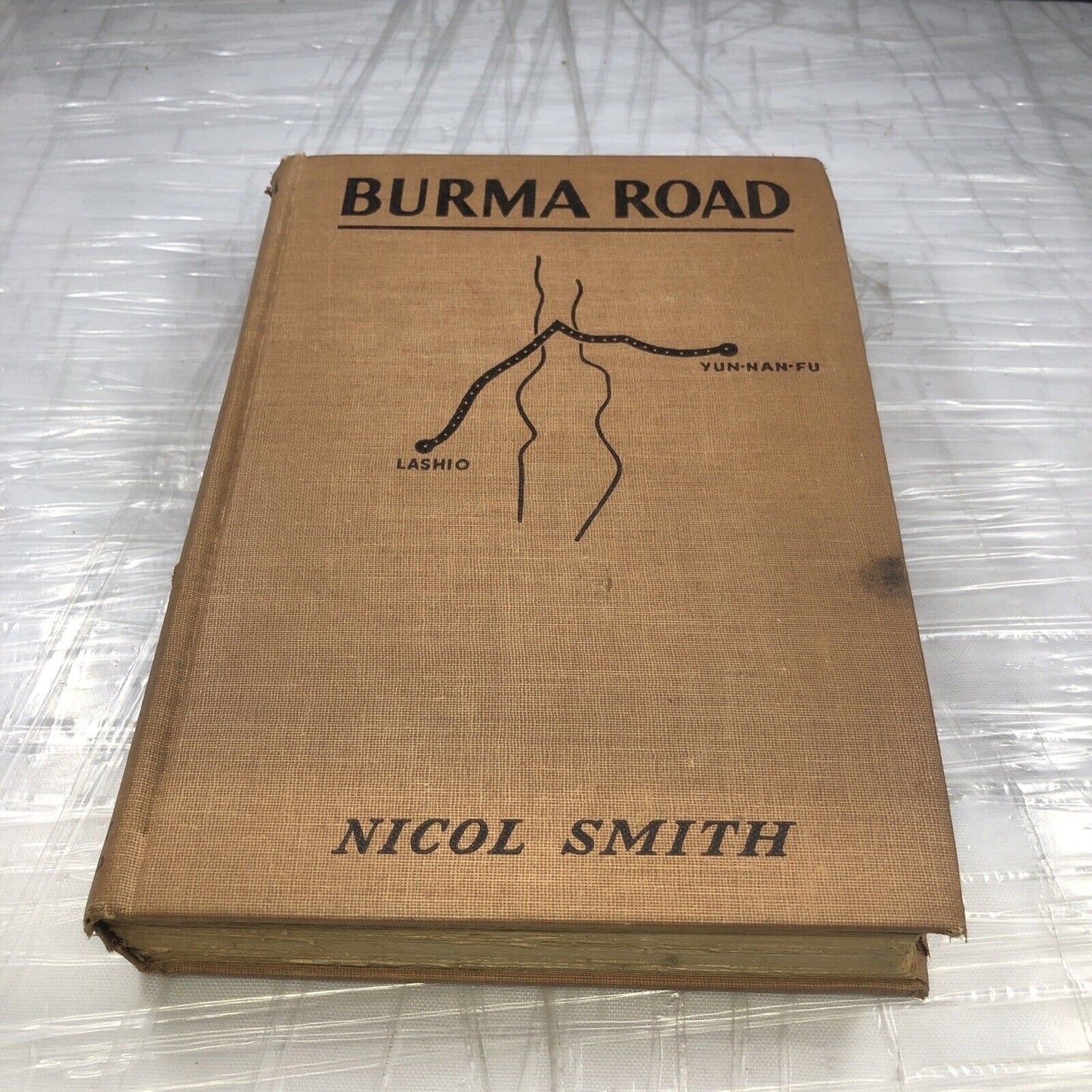 Vintage Book Burma Road by Nicol Smith 1942 Garden City pub. HC