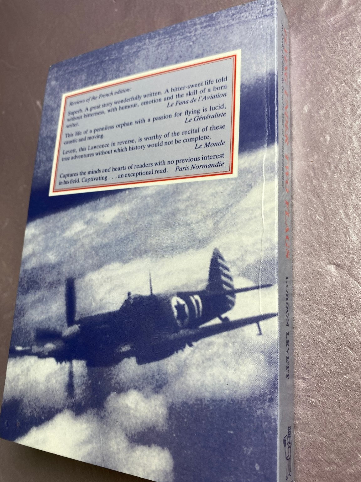 Flying Under Two Flags Gordon Levett 1994 First Edition Aviation History Frank
